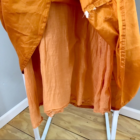 Pakistani Orange-Gold Dress - Picture 5 of 7